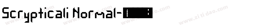 Scrypticali Normal字体转换